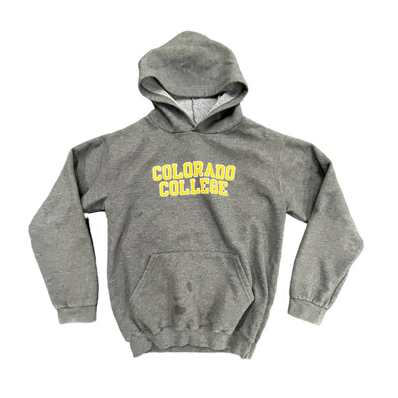 Y2K Colorado College Gray Pullover Sweatshirt Hoodie Sz Small University NCAA - Picture 1 of 4